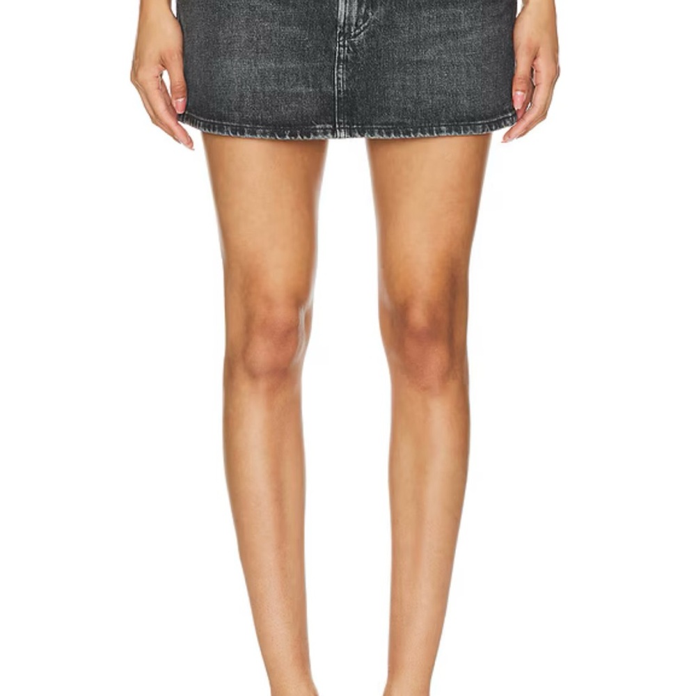 Agolde black denim mini skirt 24